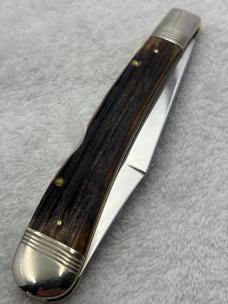Winchester Trademark W15 1950 Stag 1 Blade Lockback Made In USA In 1989 New In Box