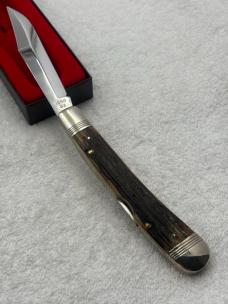 Winchester Trademark W15 1950 Stag 1 Blade Lockback Made In USA In 1989 New In Box