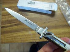 A.G.A. Campolin Italian 9" Dominus Brazilian Beautiful Honey Horn  Swedgey Blade UNUSED W/Orig. Box