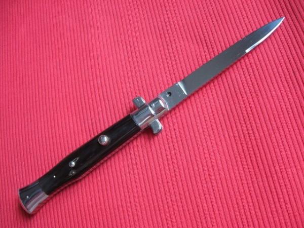 Vintage Italian Button Open Button Close 9 Inch Wasp Body Stiletto Switchblade Knife                
