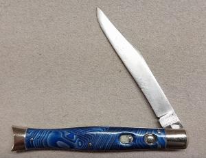 Schrade Cut Co 4" Fishtail with Blue and Silver Pearl Scales