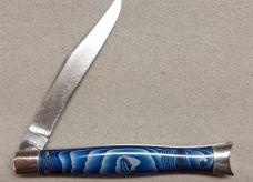 Schrade Cut Co 4" Fishtail with Blue and Silver Pearl Scales