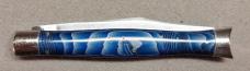 Schrade Cut Co 4" Fishtail with Blue and Silver Pearl Scales