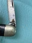 Vintage Champagne Knife - Black Celluloid Nickel Silver Bolsters Corkscrew