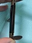 Vintage Champagne Knife - Black Celluloid, Nickel Silver Bolsters, Corkscrew