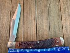 Remington Guide Banana Trapper Lockback R1253 Brown Jigged Delrin Saber Ground 1992 D.O. 