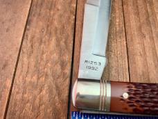 Remington Guide Banana Trapper Lockback R1253 Brown Jigged Delrin Saber Ground 1992 D.O. 