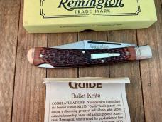 Remington Guide Banana Trapper Lockback R1253 Brown Jigged Delrin Saber Ground 1992 D.O. 