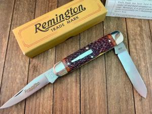 Remington Woodsman “Moose” R4353 Jigged Brown Delrin 440 Stainless Steel