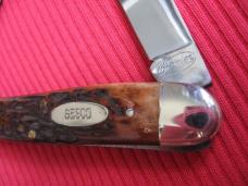 Vintage Italian Pickbone Knife GESCO Two Blade "Premier K5 ITALY" Pick Bone - Old Stock!