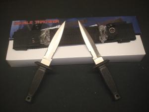 Twin Blade Double Throwing Knives new in Box