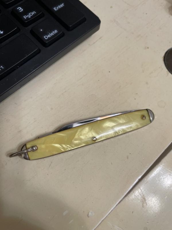 K-19 Keen Kutter pen cracked ice celluloid with file K-19 Keen Kutter pen cracked ice celluloid with file