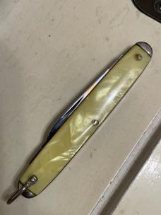 K-19 Keen  Kutter pen cracked ice celluloid with file 