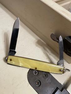 K-19 Keen  Kutter pen cracked ice celluloid with file 