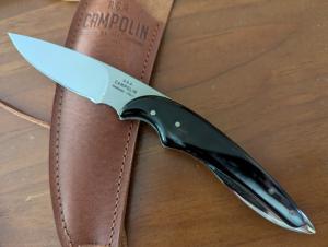 NEW BUT DISCONTINUED AGA CAMPOLIN ELLIPSE BRAZILIAN HORN FIX BLADE DROP POINT