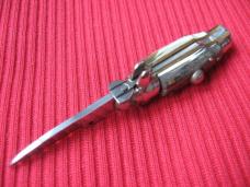 Unique Vintage Italian Mini Keychain Picklock STILETTO Switchblade Knife.