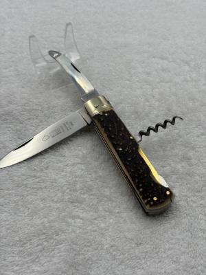 Puma Vintage Antique Cork Screw And 2 Blade Lockback Sportsman Knife (#75)