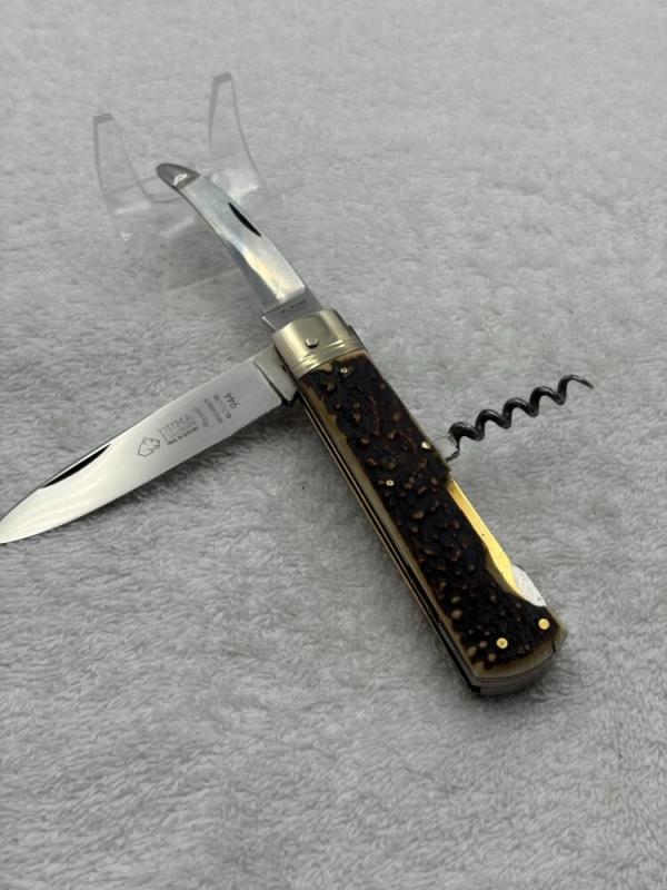 Puma Vintage Antique Cork Screw And 2 Blade Lockback Sportsman Knife (#75) Puma Vintage Antique Cork Screw And 2 Blade Lockback Sportsman Knife (#75)