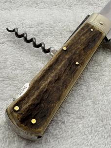 Puma Vintage Antique Cork Screw And 2 Blade Lockback Sportsman Knife (#75)