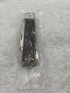 Puma Vintage Antique Cork Screw And 2 Blade Lockback Sportsman Knife (#75)