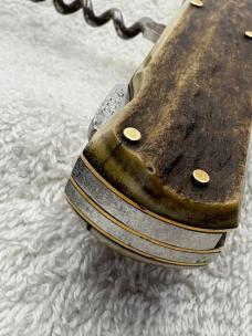 Puma Vintage Antique Cork Screw And 2 Blade Lockback Sportsman Knife (#75)