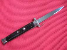 Vintage Italian Unique Horn Trap Door OTF Switchblade Knife 