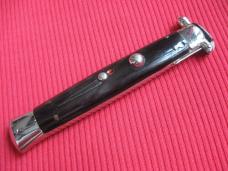 Vintage Italian Unique Horn Trap Door OTF Switchblade Knife 