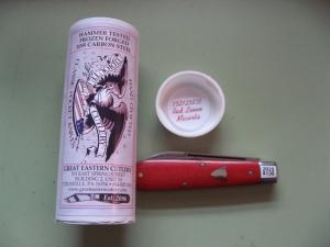 GREAT EASTERN TIDIOUTE 152125 BOYS BADGE KNIFE RED LINEN MICARTA