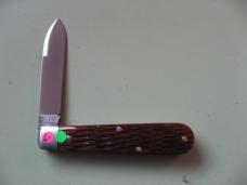 GREAT EASTERN TIDIOUTE 152125 BOYS BADGE KNIFE ANTIQUE AUTUMN JIGGED BONE #1