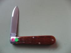 GREAT EASTERN TIDIOUTE 152125 BOYS BADGE KNIFE ANTIQUE AUTUMN JIGGED BONE #2