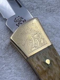 Case XX 2003 7 Dot 59L SS One Blade Lockback Pocket Knife Made In USA (#38)