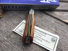 Great Eastern Cutlery 2009 Bulldog Brand SFO Pattern 25 Smooth Amber Bone Serial #87