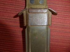 Vintage U.S.Military-M7 Knife Conetta And USM81A Scabbard Fixed Blade