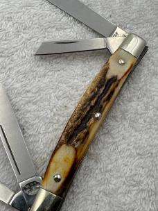 Zwilling J A Henckels Stag 4 Blade Medium Congress Pocket Knife Made In Germany (#89)