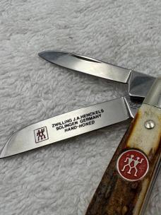 Zwilling J A Henckels Stag 4 Blade Medium Congress Pocket Knife Made In Germany (#89)