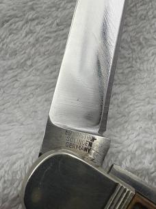 Ed Wusthof Vintage 2 Blade Sportsman Field / Hunting Knife Made In Germany (#103)