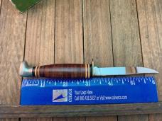 Kabar Fixed Blade Fish and Foul Hunting Knife Stacked Leather Nice D.O. 