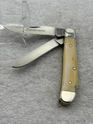 Parker Edwards Vintage 2 Blade Mini Trapper Beaver Trapper Made In USA 104
