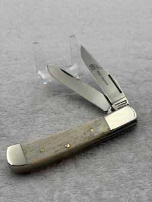 Parker Edwards Vintage 2 Blade Trapper Wolf Trapper Made In USA 105