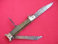 Vintage Italian Rare Model Picklock Shell Puller Switchblade Knife