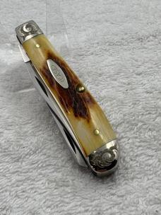 Case XX 1979 1 Dot 5207SP SSP 2 Blade Mini Trapper Engraved Bolsters (#109) 
