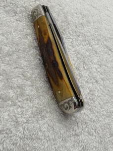 Case XX 1979 1 Dot 5207SP SSP 2 Blade Mini Trapper Engraved Bolsters (#109) 
