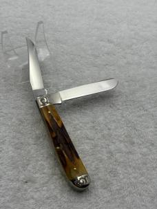 Case XX 1979 1 Dot 5207SP SSP 2 Blade Mini Trapper Engraved Bolsters (#109) 