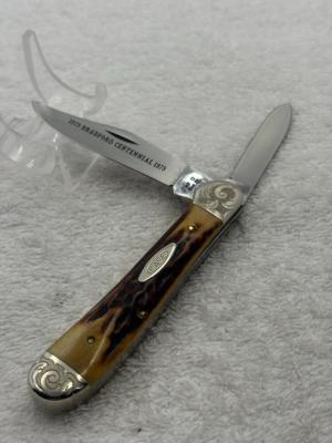 Case XX 1979 1 Dot 5249 SSP 2 Blade Copperhead Engraved Bolsters 108