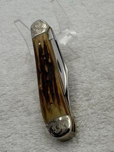 Case XX 1979 1 Dot 5249 SSP 2 Blade Copperhead Engraved Bolsters (#108) 