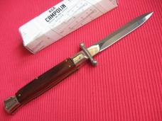 Italian Limited Edition Manual Open Swing Guard Stiletto Knife - A.G.A CAMPOLIN Italy