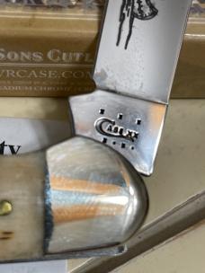 Case Canoe 62131 CV NIB 2013 carbon steel amber bone