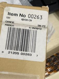 Case Canoe 62131 CV NIB 2013 carbon steel amber bone