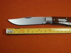Great Eastern Cutlery GEC Smooth Brown Burlap Micarta Missouri Trader Lock Back Knife 421125LB