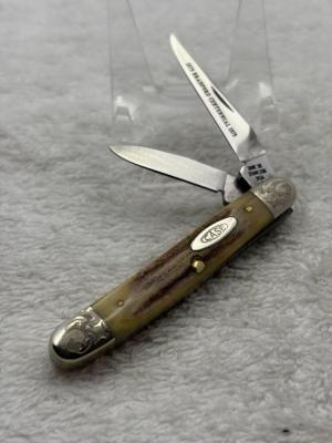 Case XX 1979 1 Dot 52027 SSP 2 Blade Stockman Pocket Knife Engraved Bolsters 112